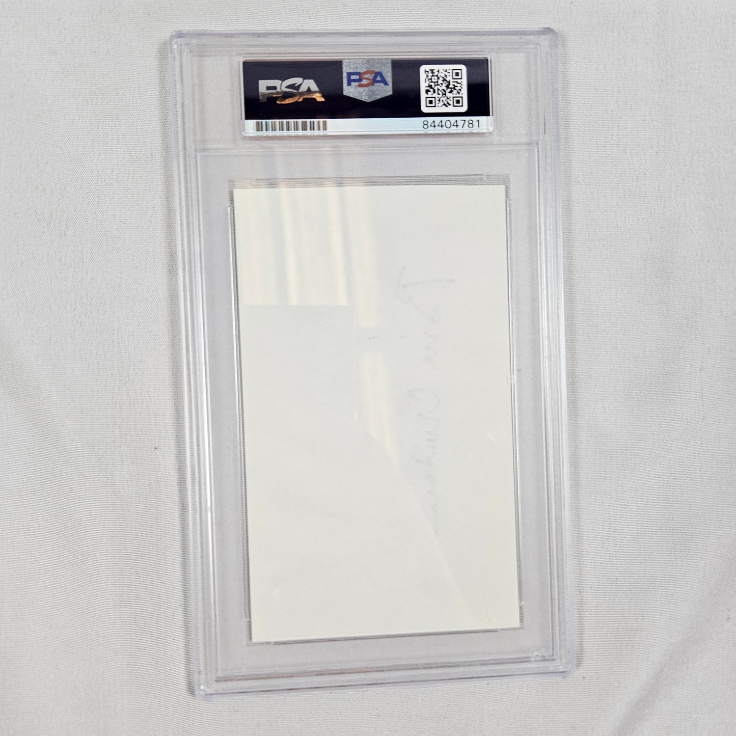 Bill Clinton Cut Card Encased Signed
