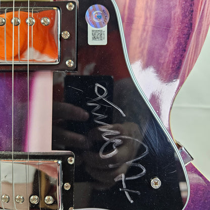 Michael J. Fox Guitar with Custom Skin Signed