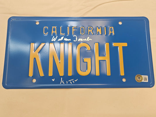 William Daniels "Kitt" License Plate