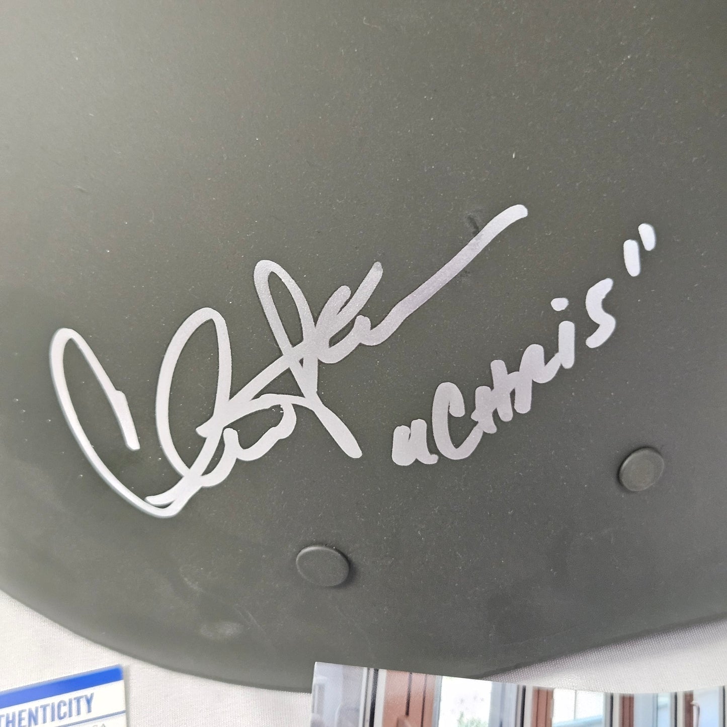 Charlie Sheen "Platoon" Signed Replica Vietnam Army Helmet