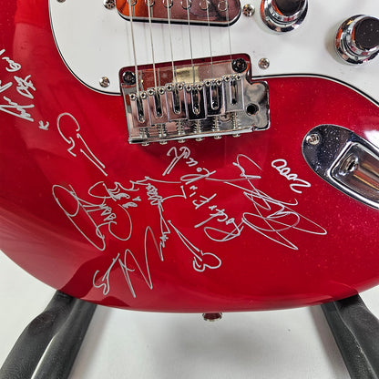 Guns N Roses Guitar Signed By Axel, Duff, Adler, & Slash with Sketch Signed
