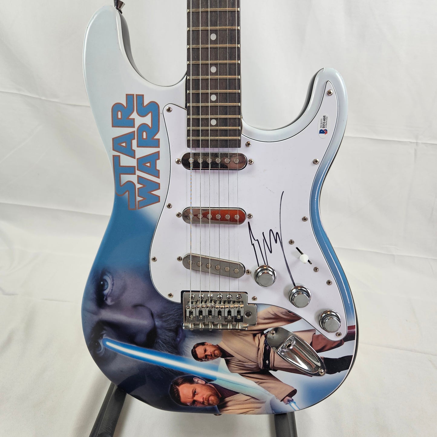 Ewan McGregor Guitar With Custom Skin Signed