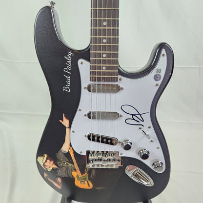 Brad Paisley Guitar with Custom Skin Signed