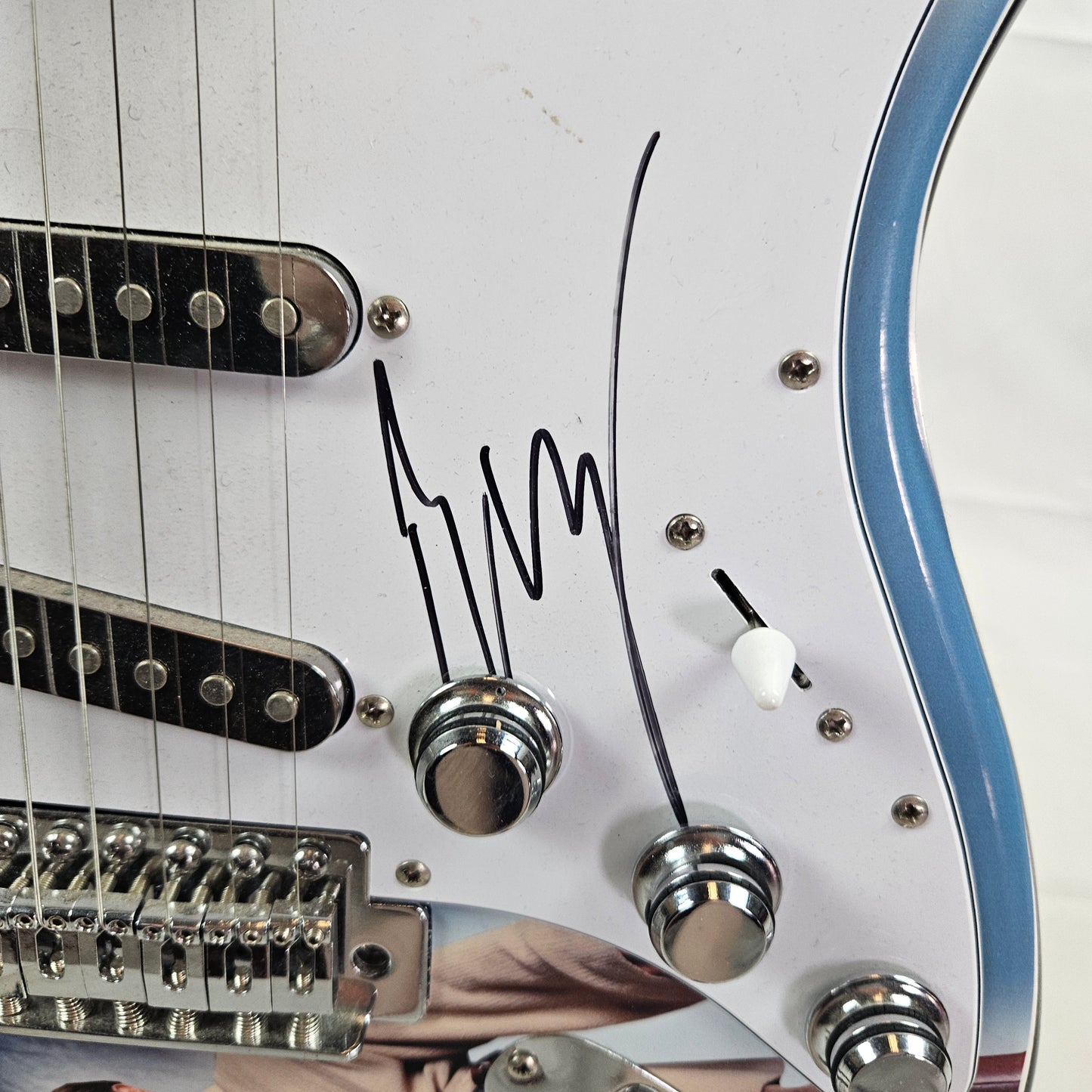 Ewan McGregor Guitar With Custom Skin Signed