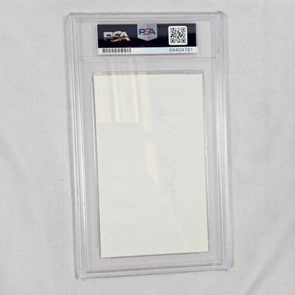 Bill Clinton Cut Card Encased Signed