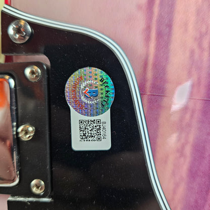Michael J. Fox Guitar with Custom Skin Signed