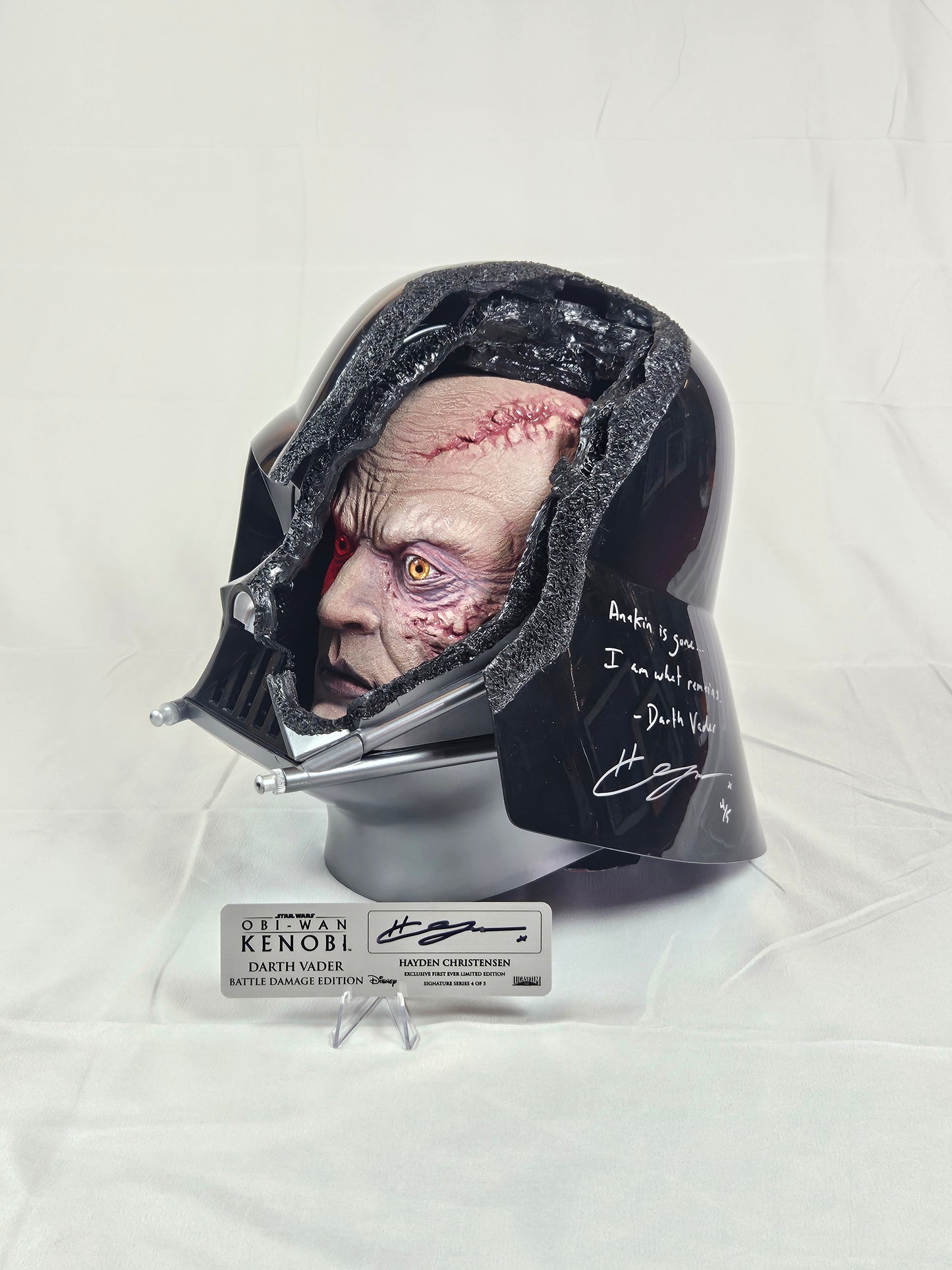Hayden Christensen Obi-Wan Kenobi Battle Edition Helmet 4/5 Exclusive Signed