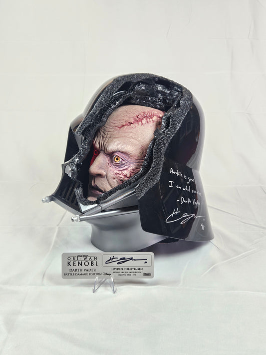 Hayden Christensen Obi-Wan Kenobi Battle Edition Helmet 4/5 Exclusive Signed