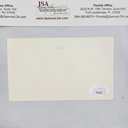 Gerald Ford Cut Card Signed
