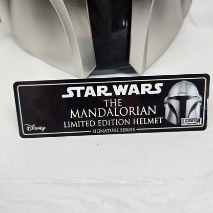 Emily Swallo & Brendan Wayne Mandalorian helmet Signed