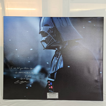 Exclusive Limited Edition 3/5 Hayden Christensen 36x30in Canvas With Quote Signed