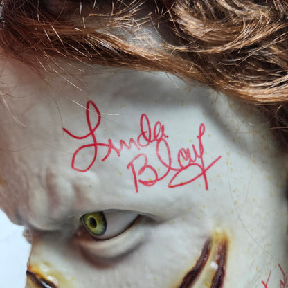 Linda Blair Exorcist Mask Signed