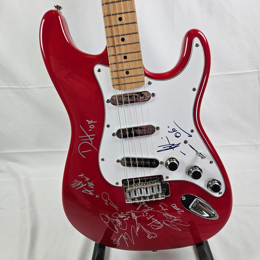 Guns N Roses Guitar Signed By Axel, Duff, Adler, & Slash with Sketch Signed