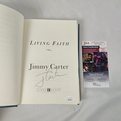 Jimmy Carter Living Faith Autographed Book