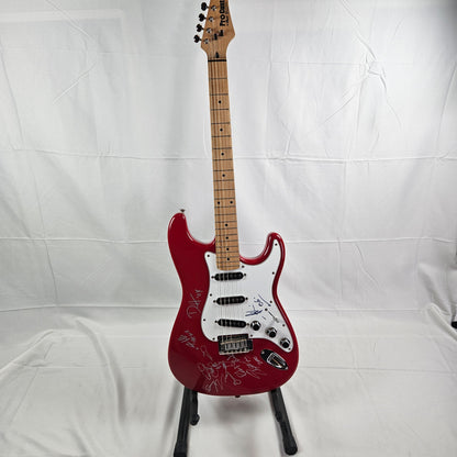 Guns N Roses Guitar Signed By Axel, Duff, Adler, & Slash with Sketch Signed