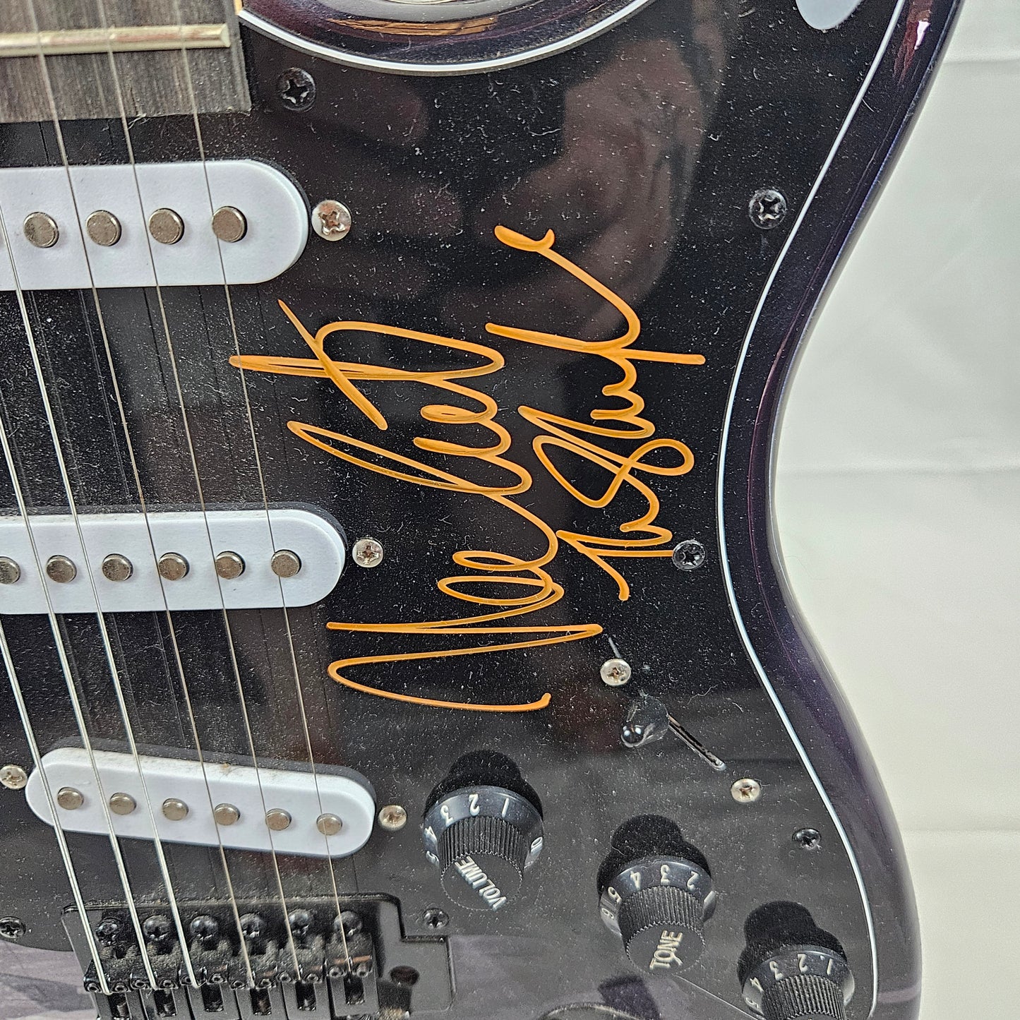 Nick Castle Custom Skin Guitar Signed
