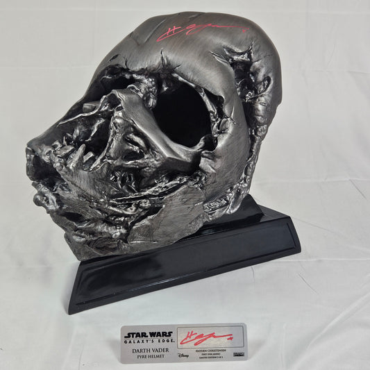 Hayden Christensen Pyrite Helmet 3/5 Double Autograph Exclusive Signed