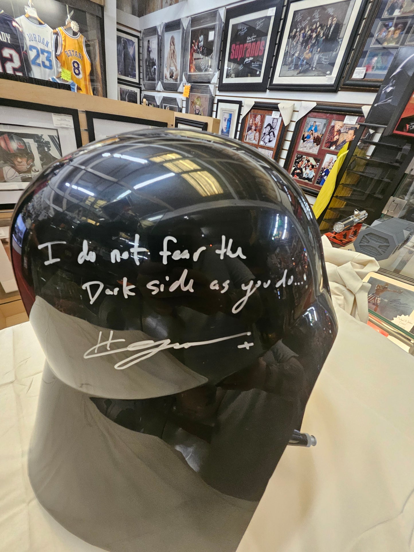 Hayden C. Black Series Darth Vader Helmet With Quote