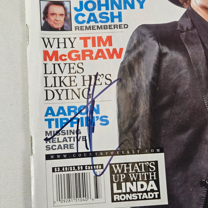 Tim McGraw Signed Magazine