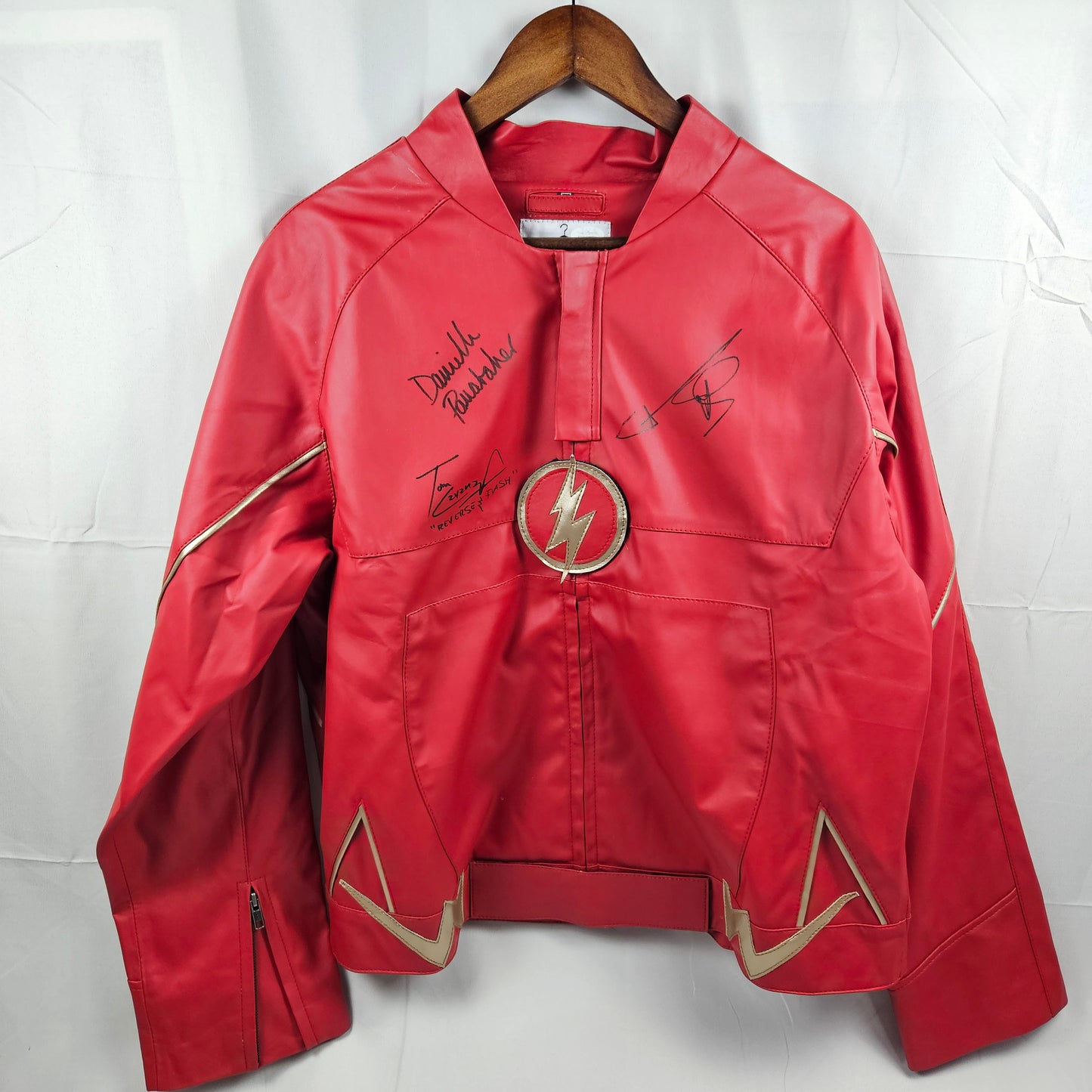Tom C., Daniella P., & Steve A. Flash Jacket Signed