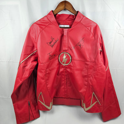 Tom C., Daniella P., & Steve A. Flash Jacket Signed