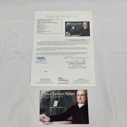 John Quincy Adams In Custom Display
