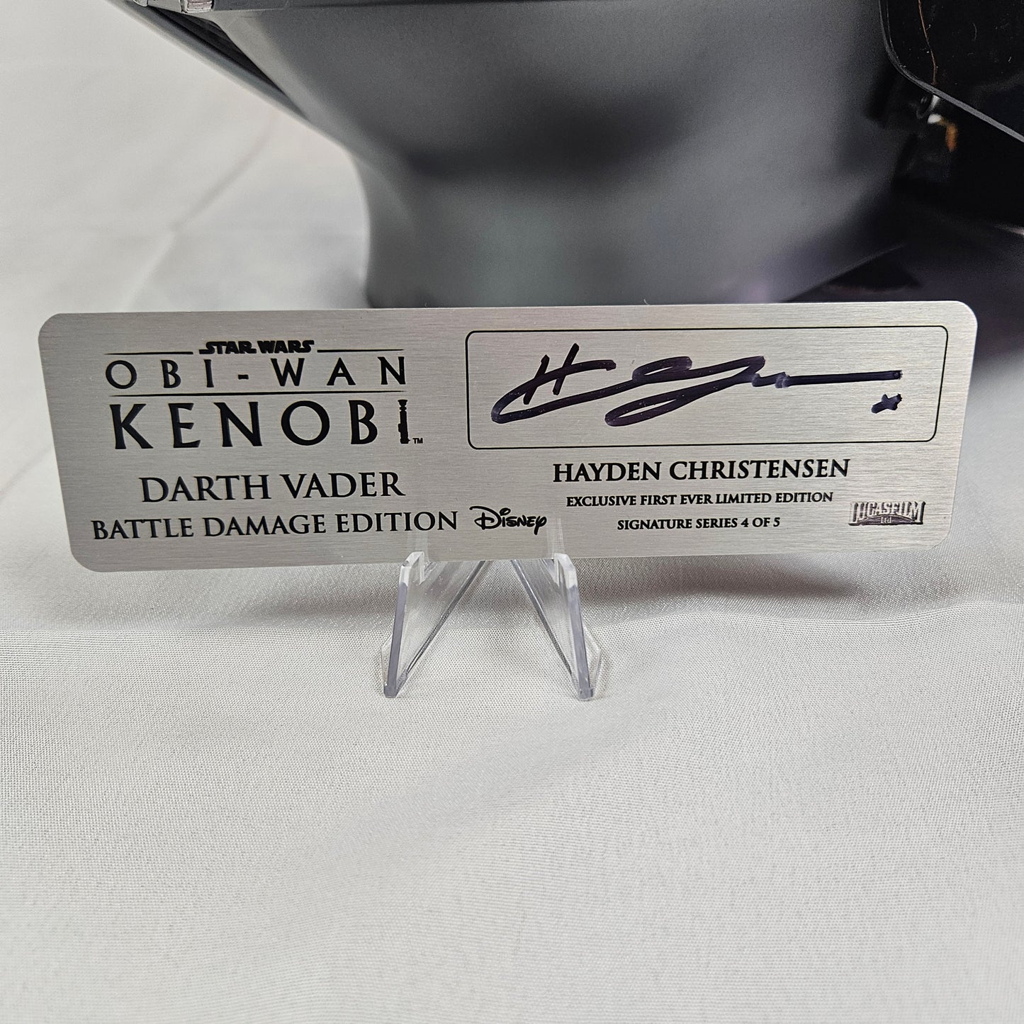 Hayden Christensen Obi-Wan Kenobi Battle Edition Helmet 4/5 Exclusive Signed