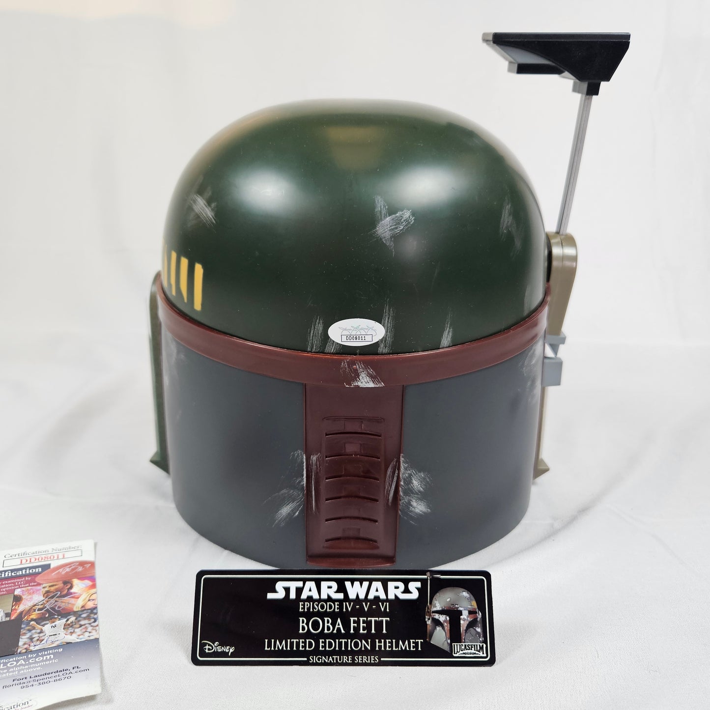 Jeremy Bulloch Boba Fett Helmet Signed