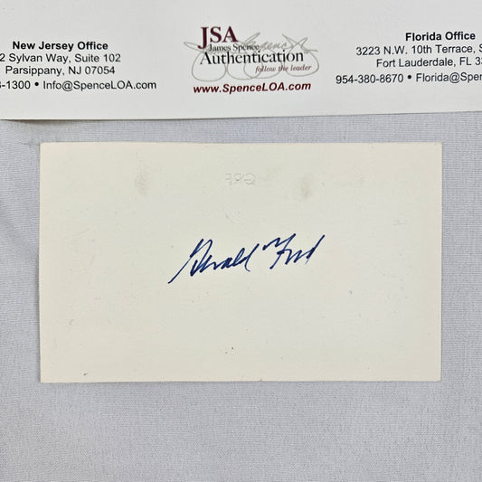 Gerald Ford Cut Card Signed