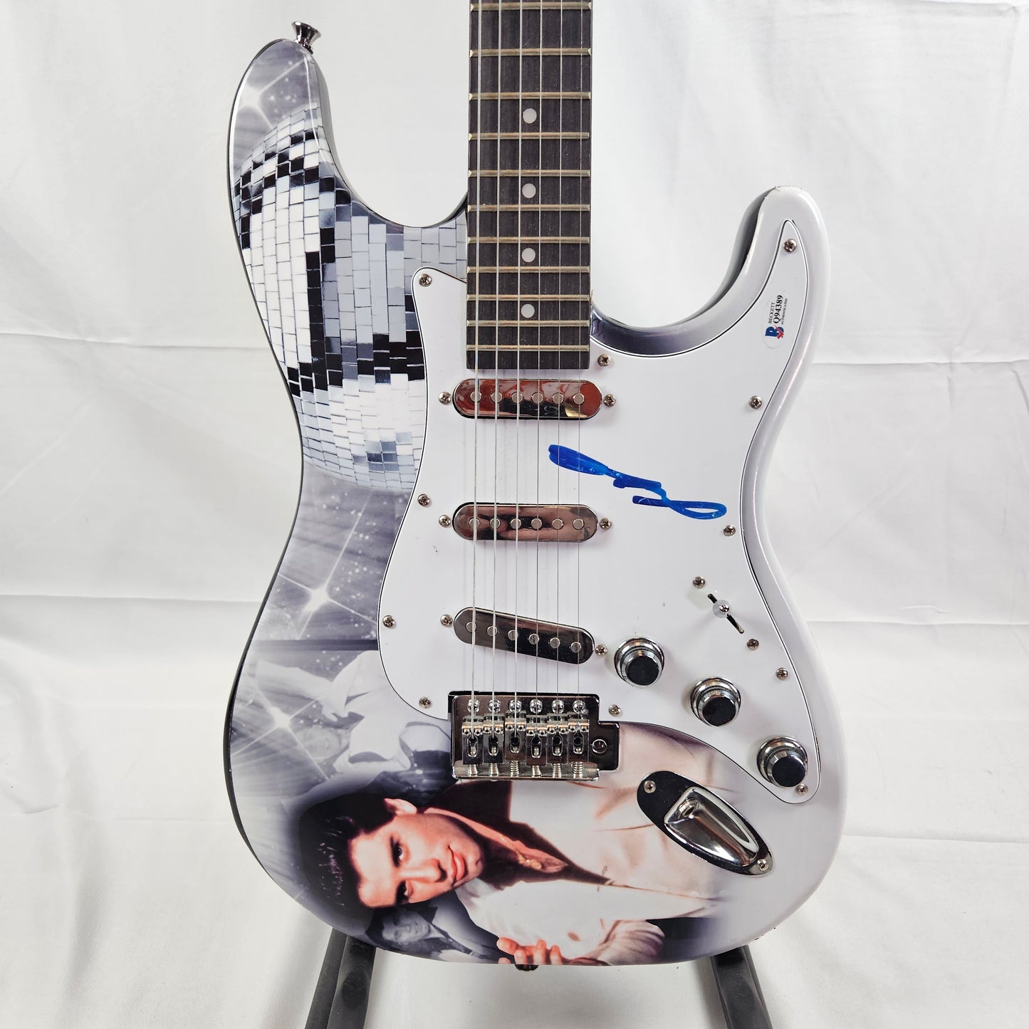 John Travolta Custom Skin Guitar Signed