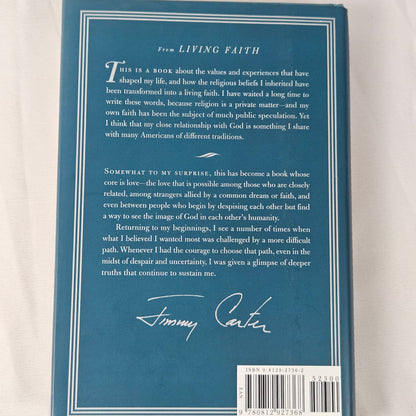Jimmy Carter Living Faith Autographed Book