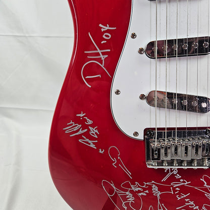 Guns N Roses Guitar Signed By Axel, Duff, Adler, & Slash with Sketch Signed