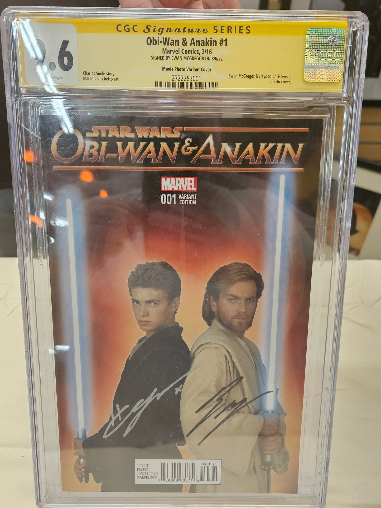 Ewan & Hayden Signed Star Wars #001 Graded 9.6