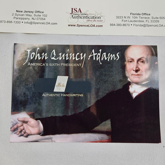 John Quincy Adams In Custom Display