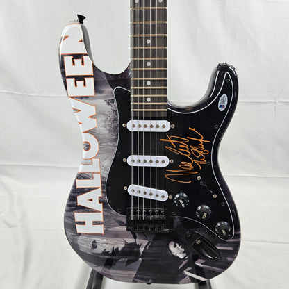 Nick Castle Custom Skin Guitar Signed