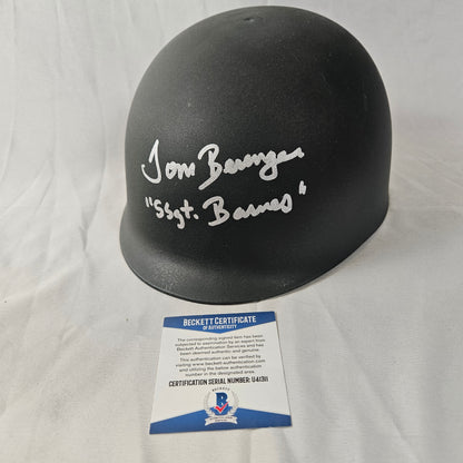 Tom Berenger Signed "Platoon" Army Helmet
